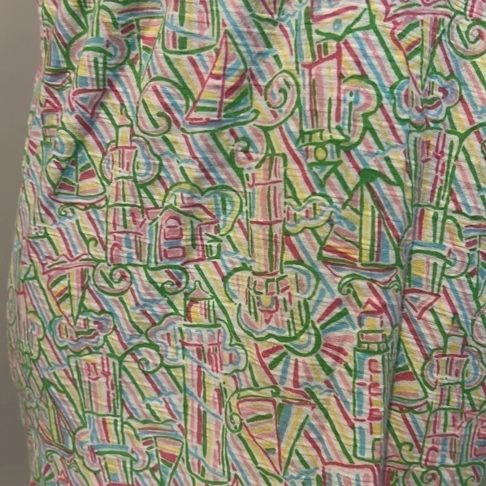 Lily Pulitzer large 3/4 button down  F - Picture 4 of 8